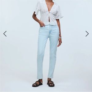 Madewell Perfect Vintage Jeans Lightwash Straight Leg 31
